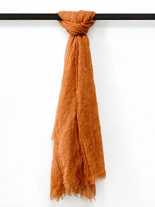 COTTON SCARF RUST