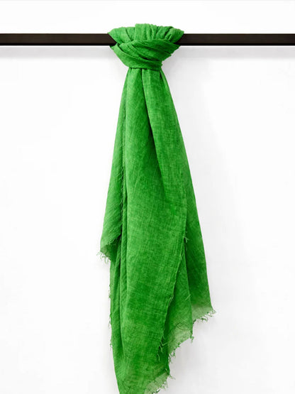 COTTON SCARF GREEN