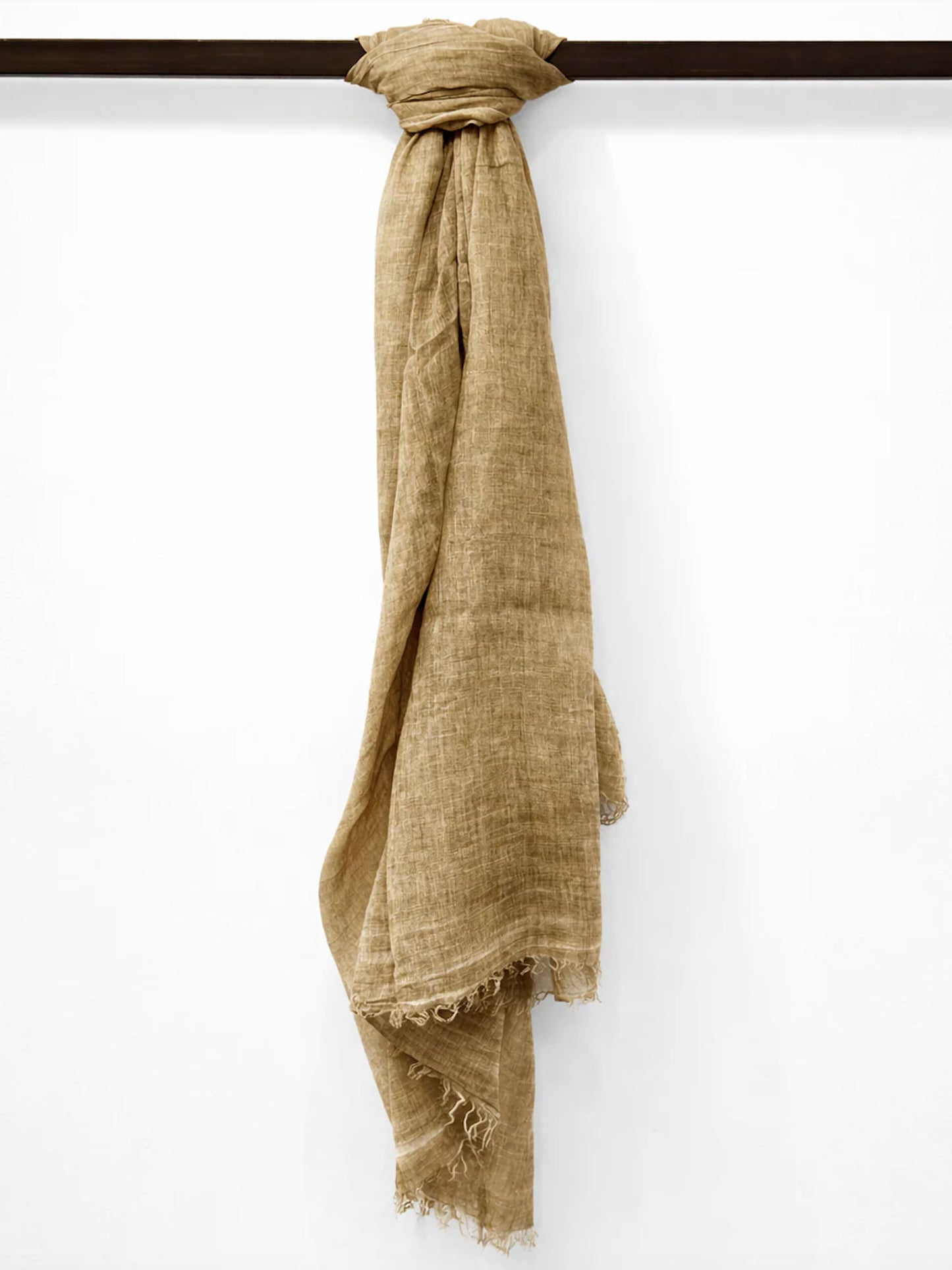 ÉCHARPE EN COTON BEIGE/2010W BEIGE