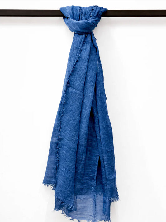 ÉCHARPE EN COTON INDIGO/2011W INDIGO