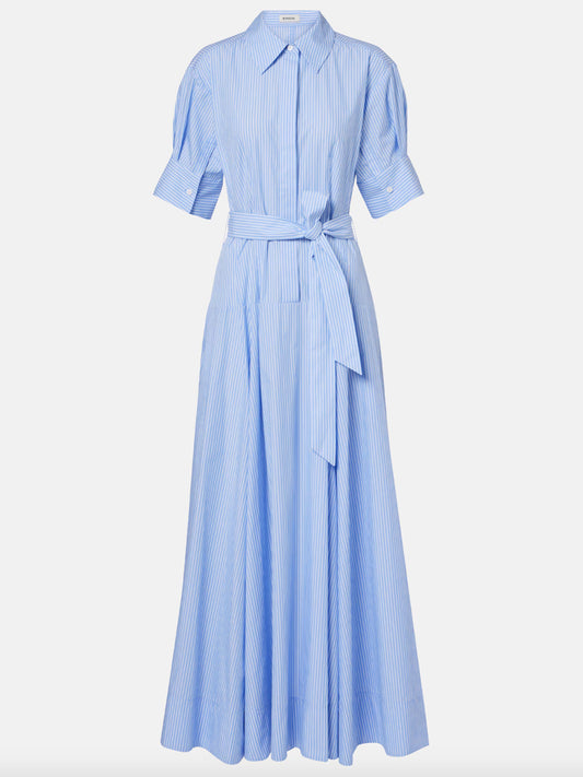 ROBE CHEMISE TRUMAN RAYÉE BLEU/BLANC