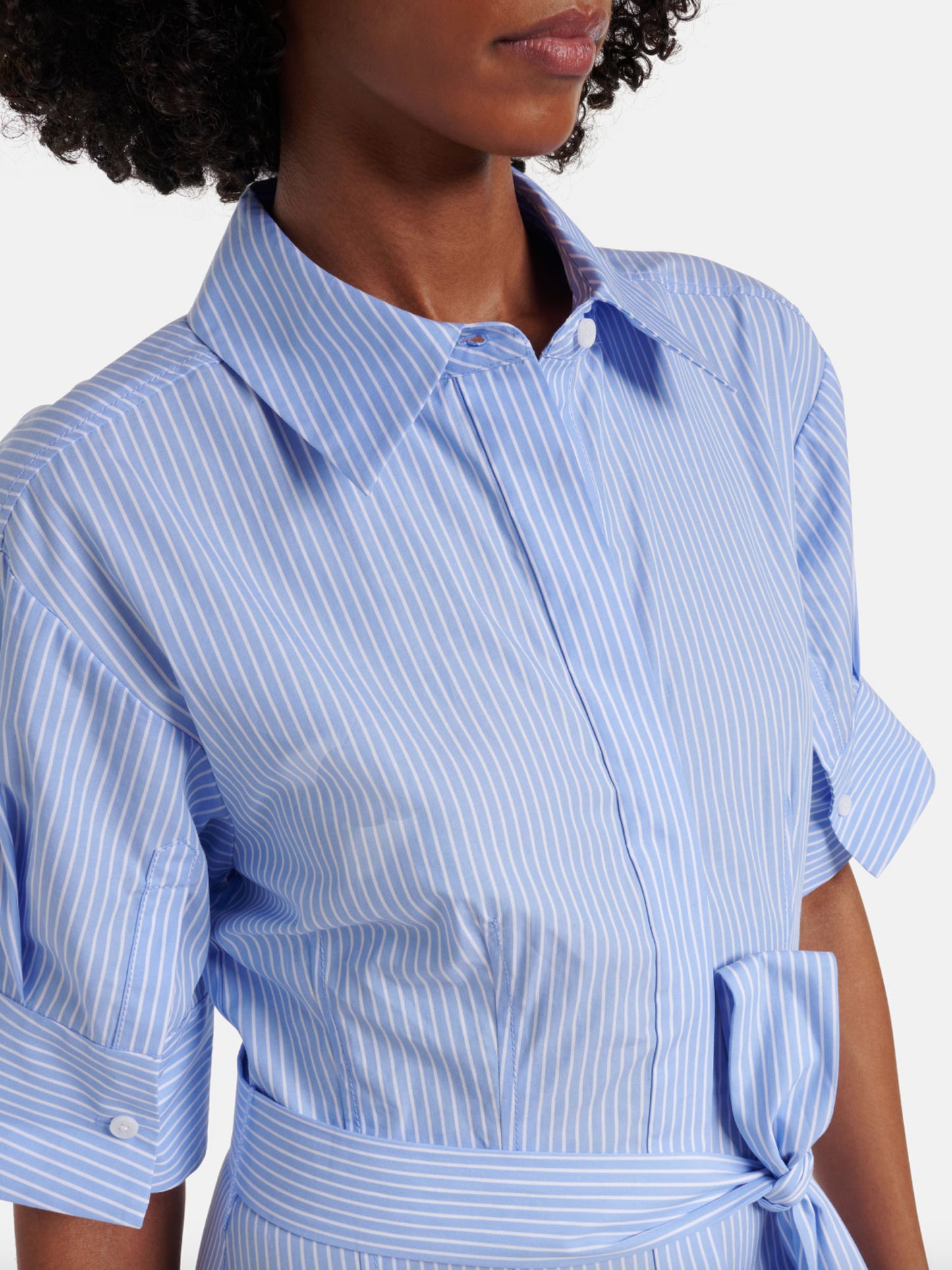 ROBE CHEMISE TRUMAN RAYÉE BLEU/BLANC