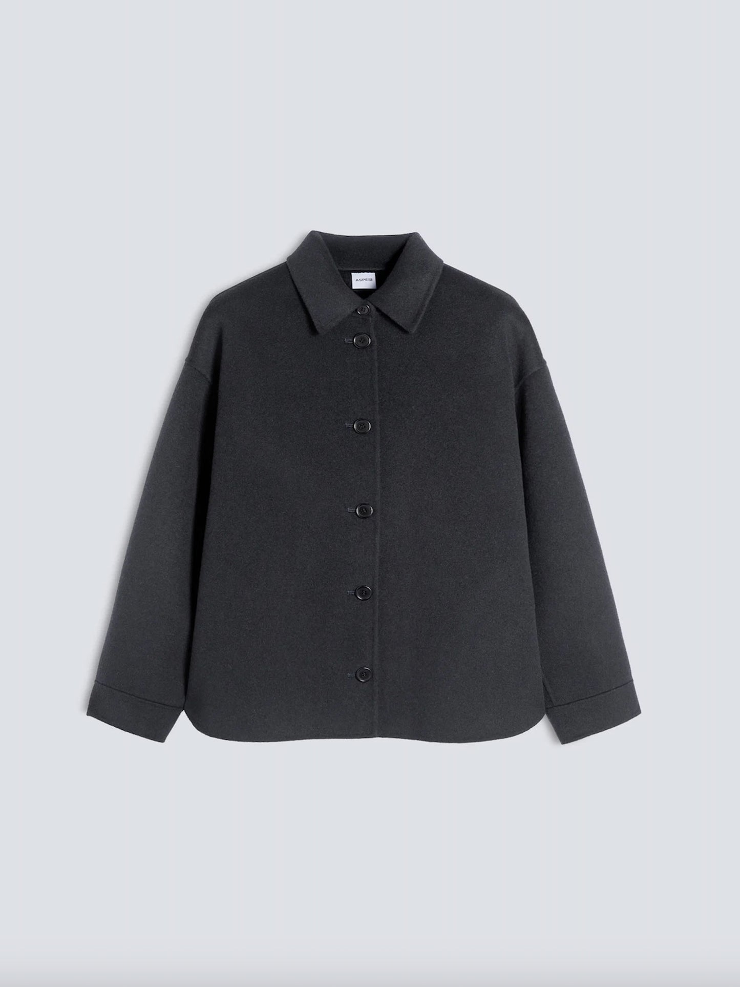 GIACCA WOOL SHIRT-JACKET CHARCOAL