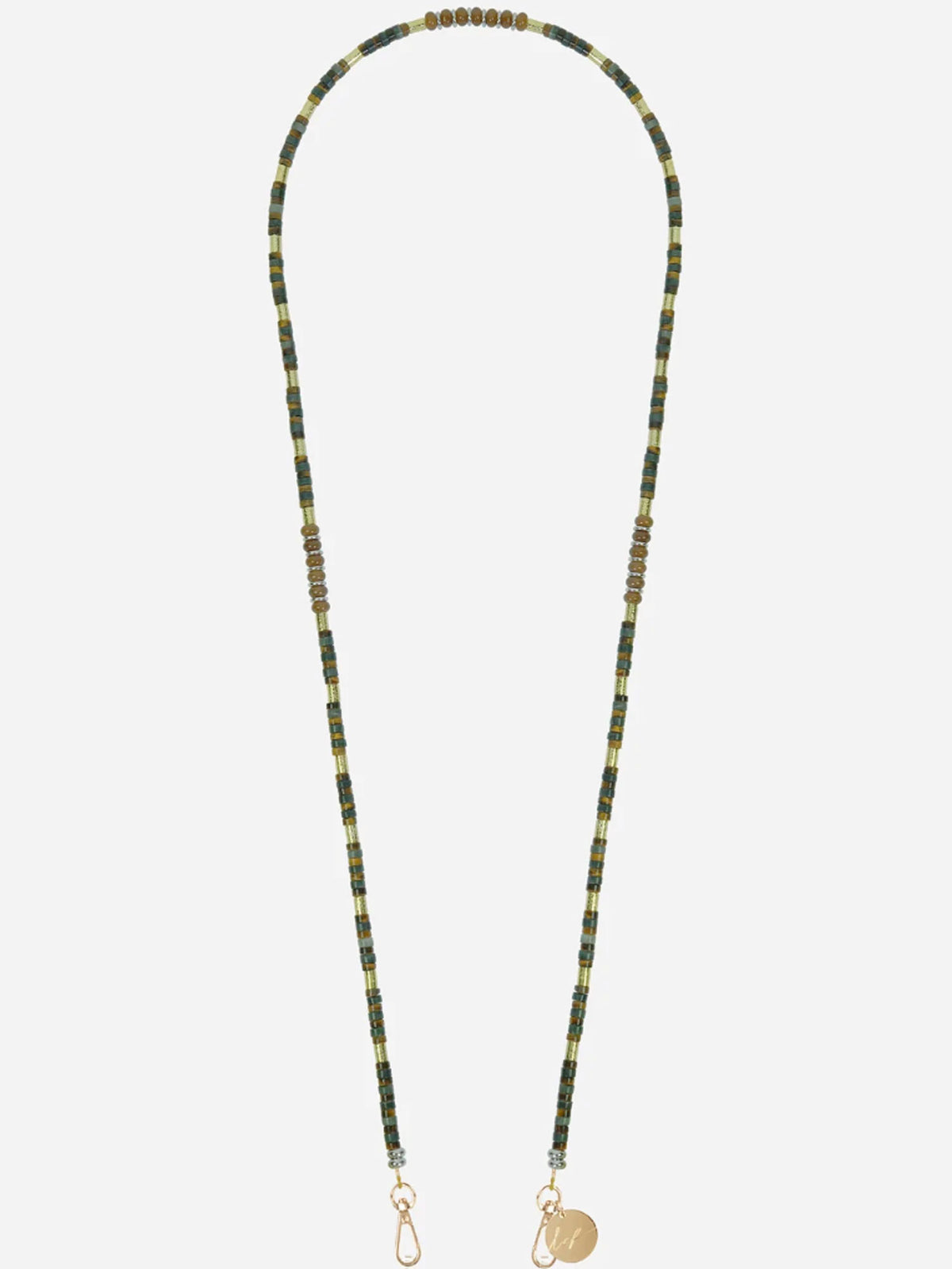 ANALA PHONE CHAIN SP BRN KHAKI GOLD - 120CM