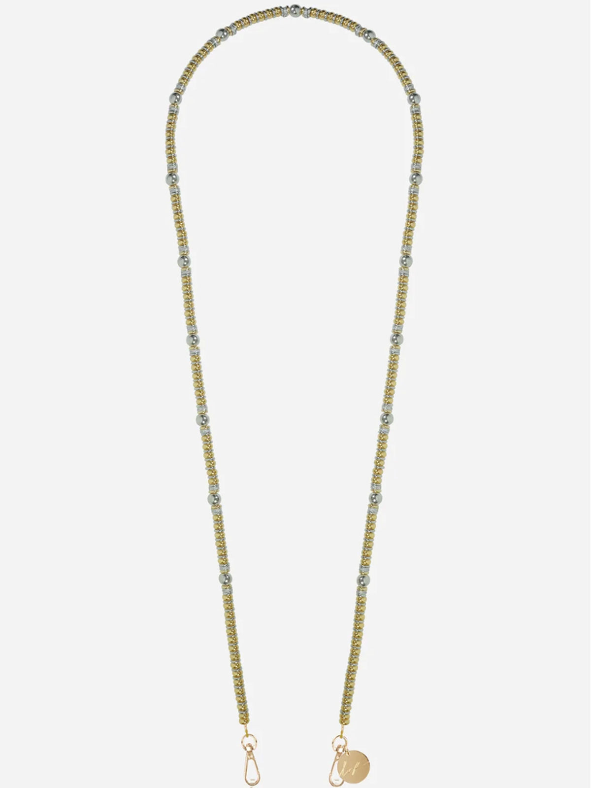 TALI PHONE CHAIN GOLD SILVER - 120CM