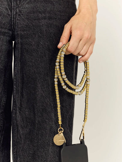 TALI PHONE CHAIN GOLD SILVER - 120CM
