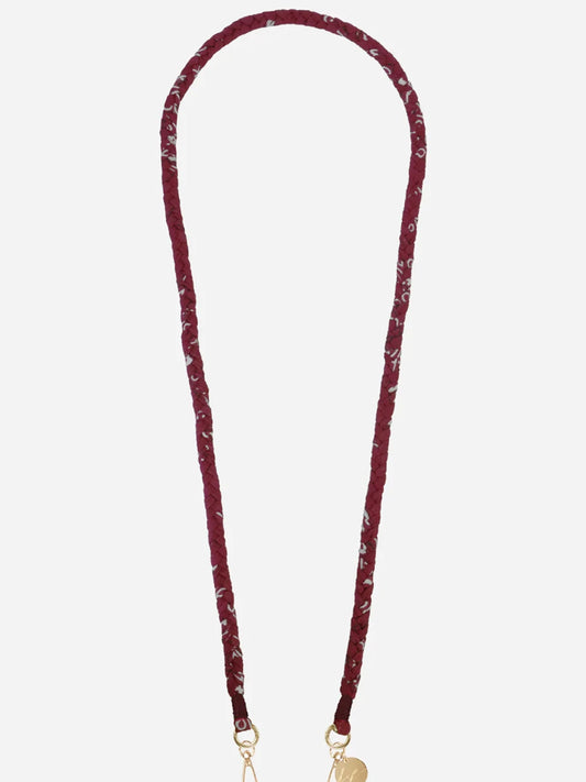 DELLA PHONE CHAIN BORDEAUX - 120CM
