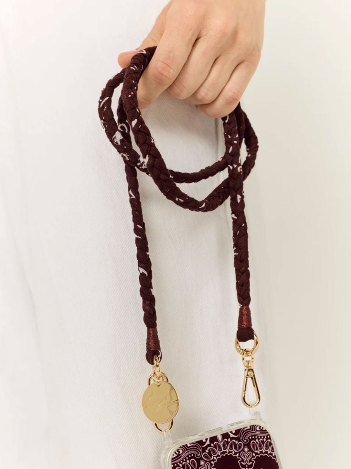 DELLA PHONE CHAIN BORDEAUX - 120CM