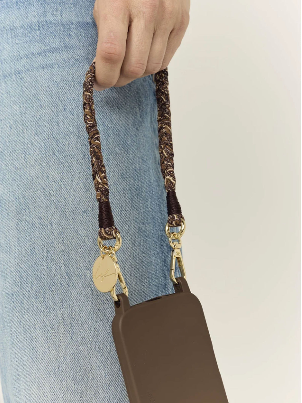 DARLA PHONE CHAIN MARRON - 40CM