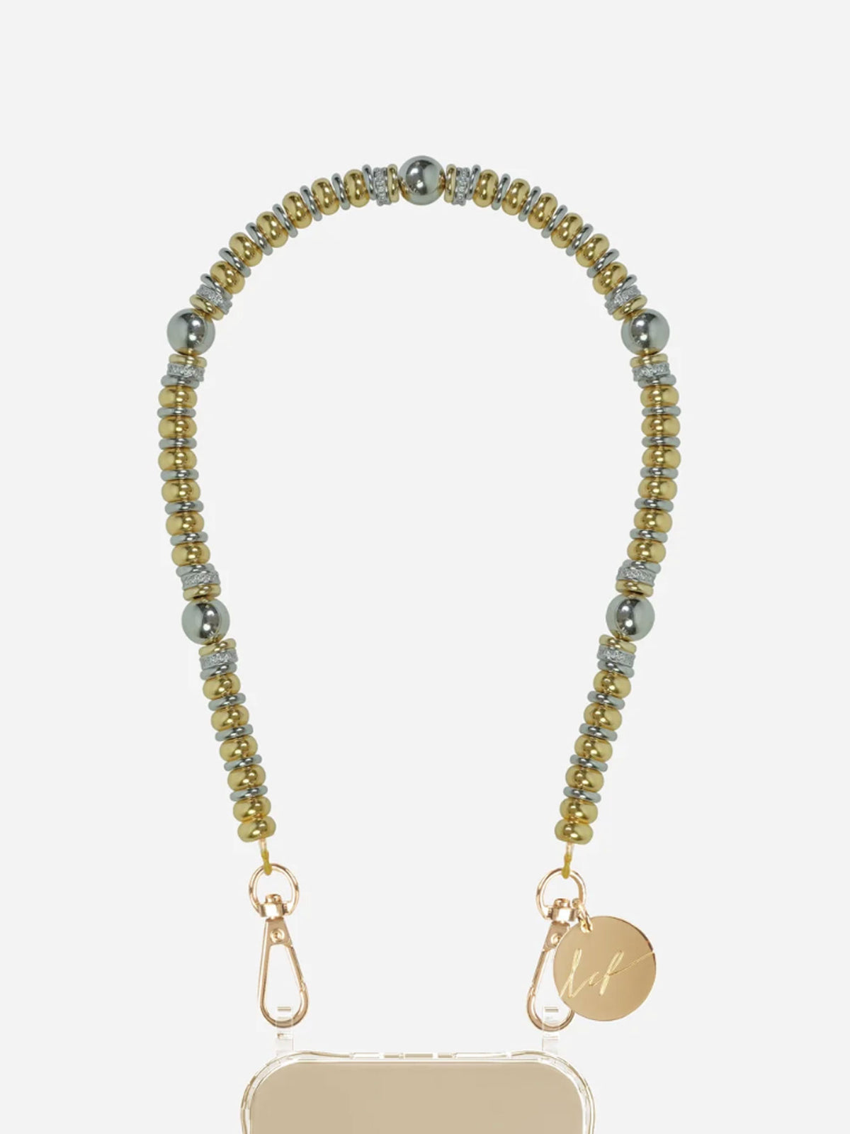 TALI PHONE CHAIN GOLD SILVER - 40CM