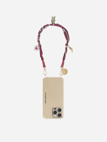 LAIA PHONE CHAIN CHARMS BORDEAUX - 40CM