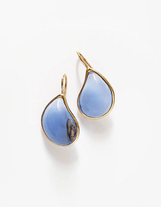 ONE TIER EARRINGS CORNFLOWER BLUE