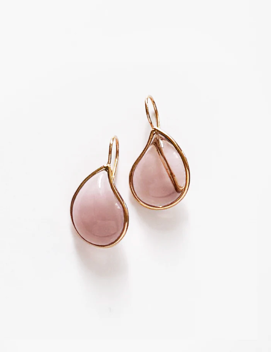 ONE TIER EARRINGS DRAGON PINK