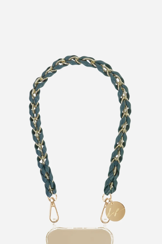 LOU PHONE CHAIN NAVY GOLD - 40CM