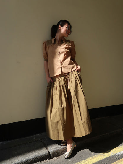 FREJA SHORT SLEEVE SHIRT SAHARA