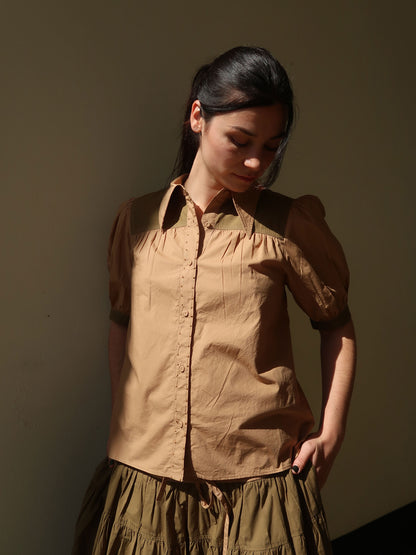 FREJA SHORT SLEEVE SHIRT SAHARA