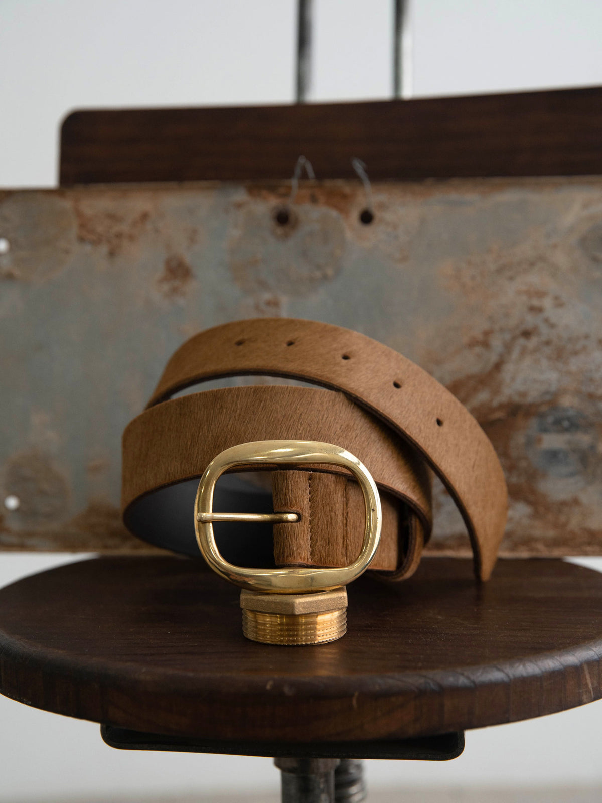 FIERA-BROWN PONY BELT BROWN
