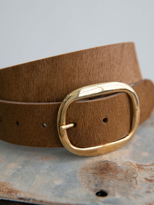 FIERA-BROWN PONY BELT BROWN