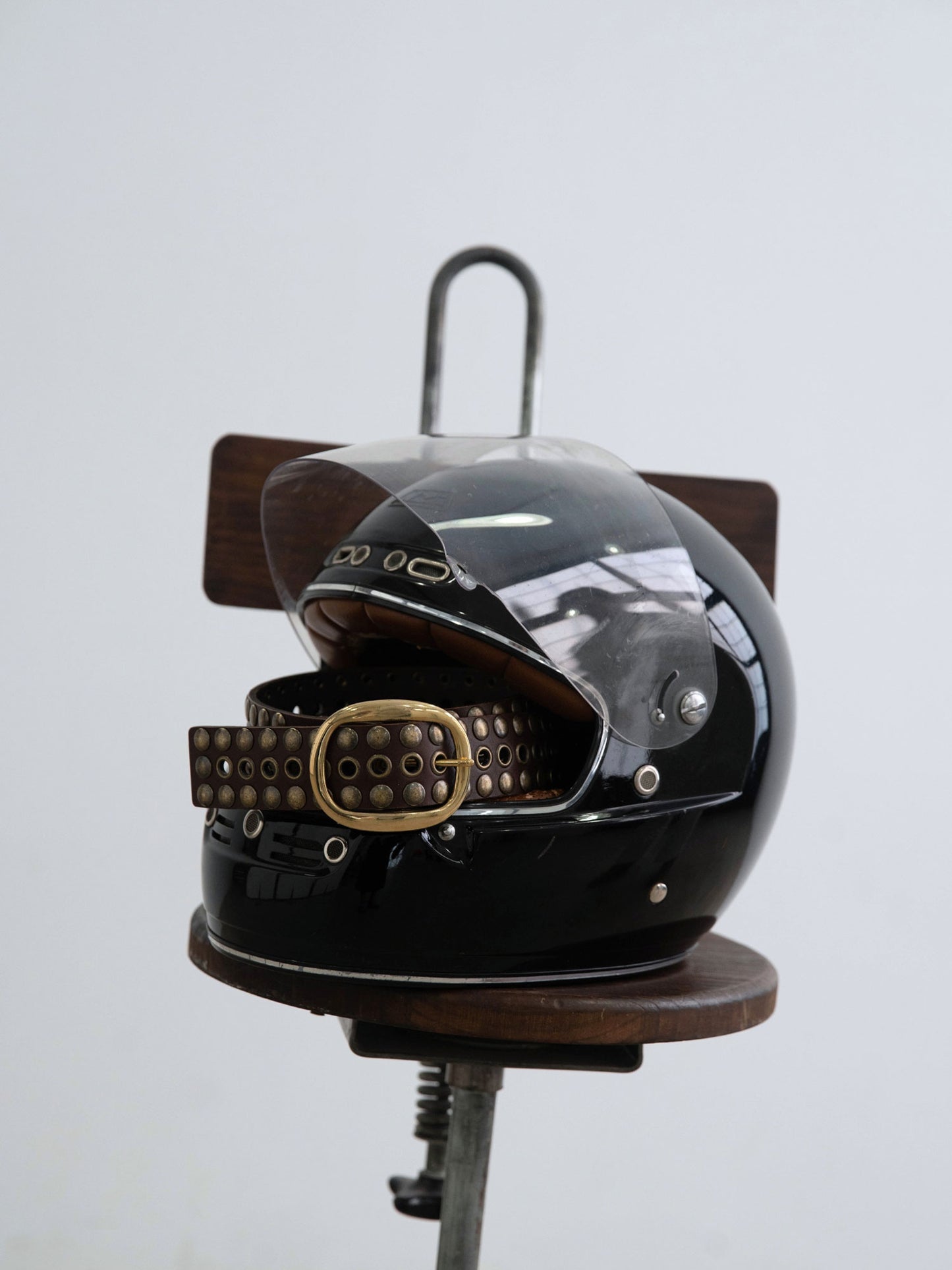 BOWIE BELT ALL OVER STUDDS - BROWN