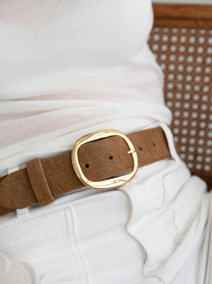 FIERA-BROWN PONY BELT BROWN