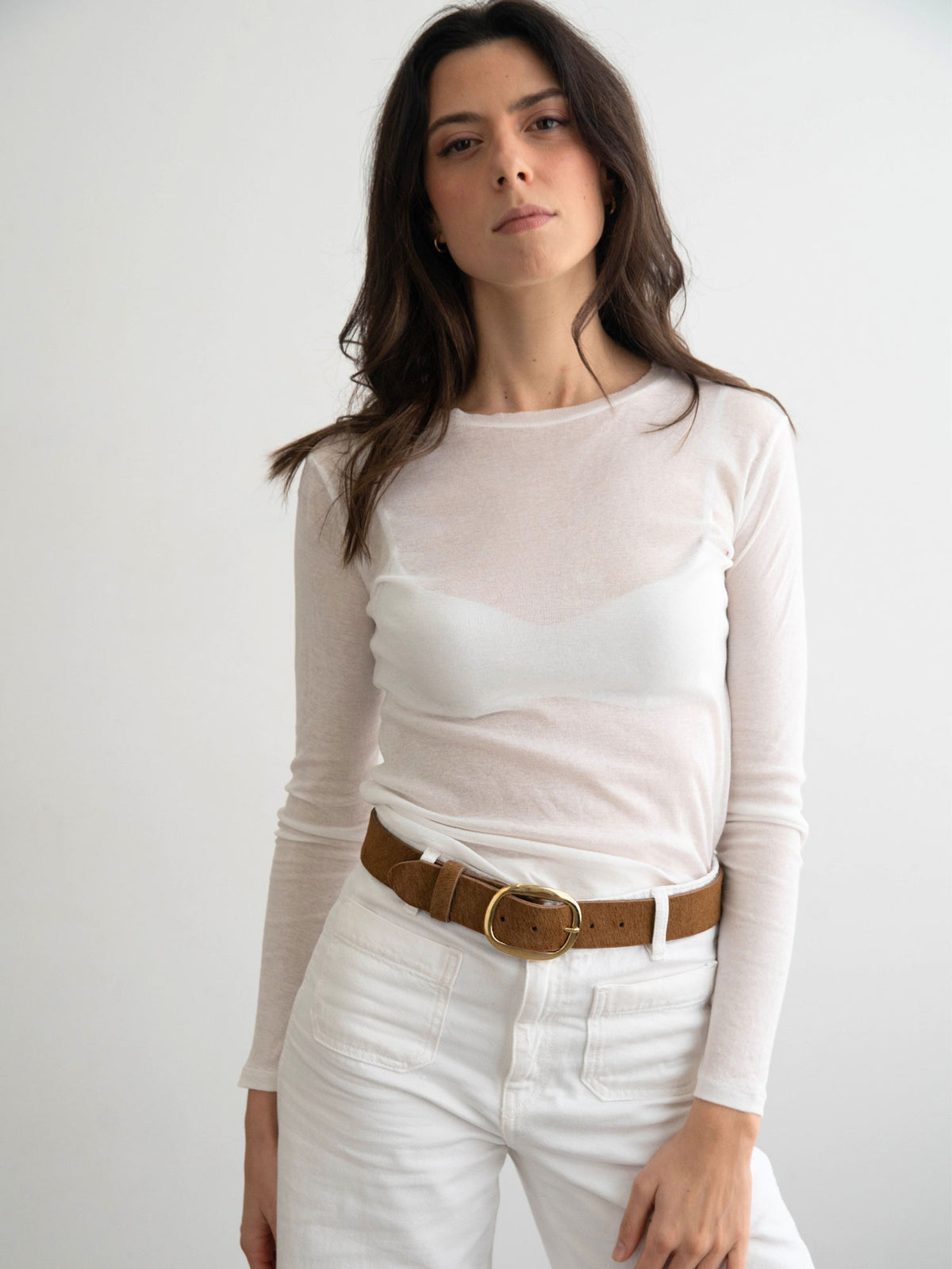 FIERA-BROWN PONY BELT BROWN