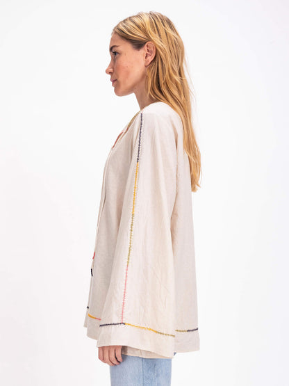 PONDICHERRY BLOUSE NATURAL COTTON