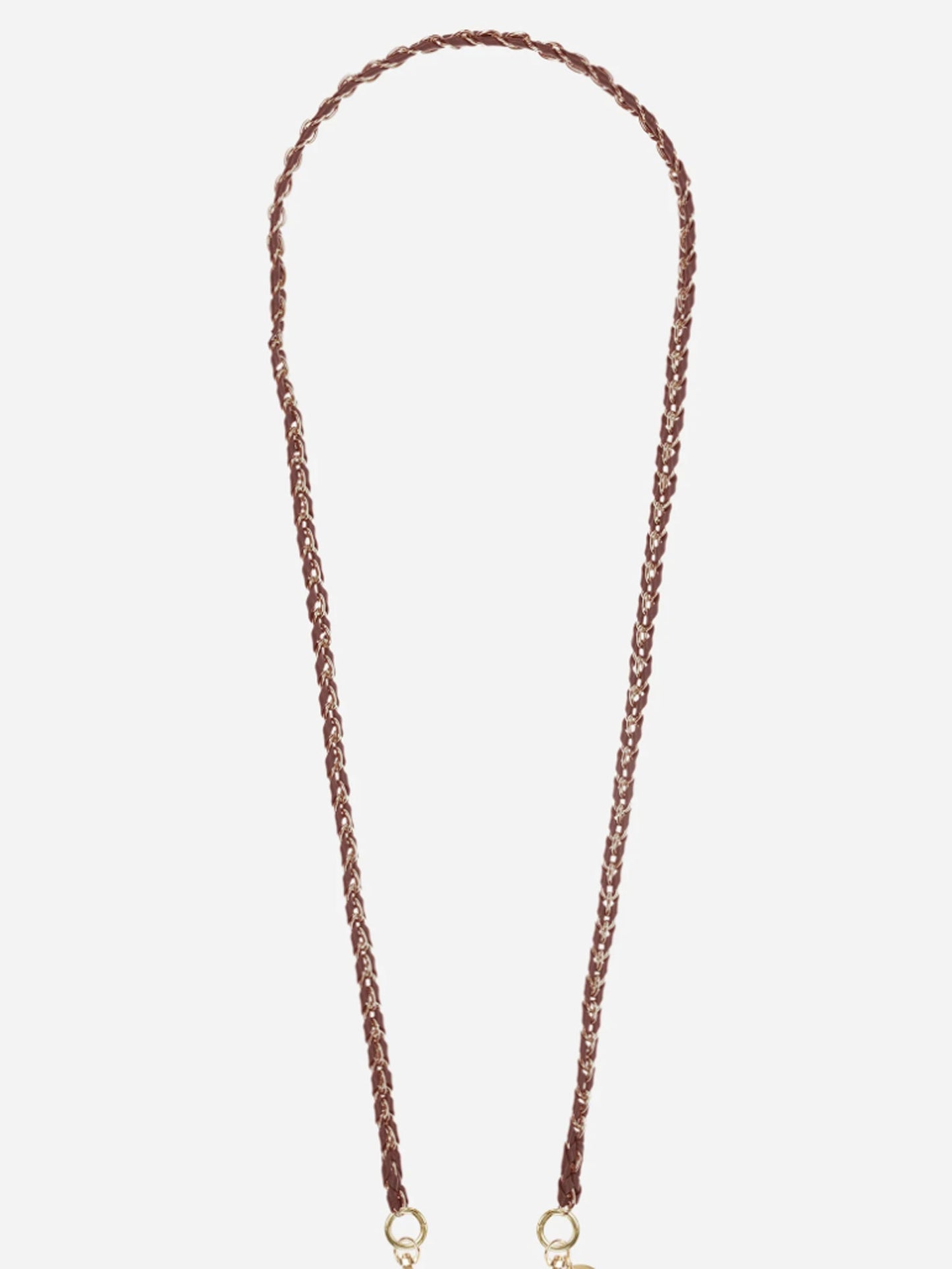 LOU PHONE CHAIN BORDEAUX GOLD - 120CM