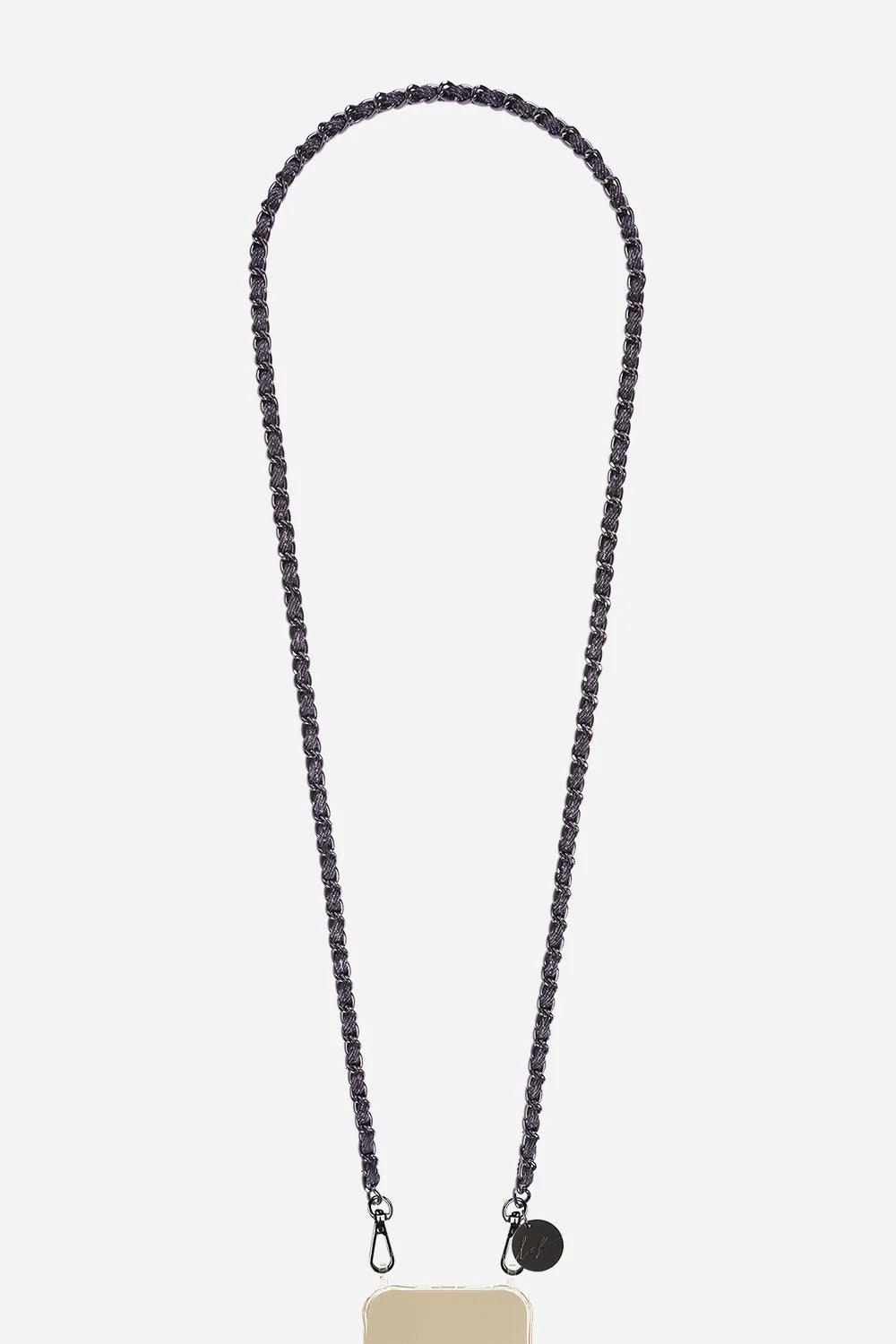 CALI PHONE CHAIN BLACK/DENIM JEAN - 120CM