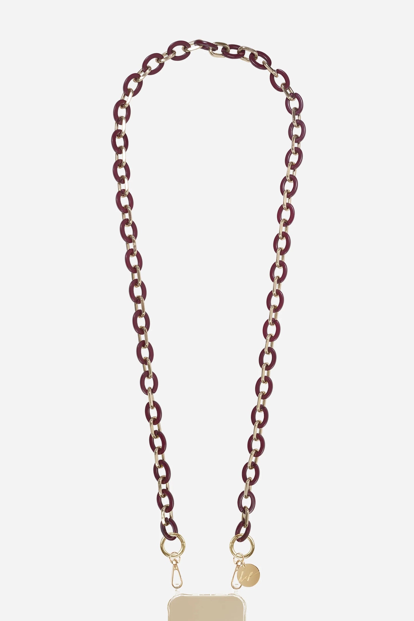 CASSY PHONE CHAIN BORDEAUX - 120CM