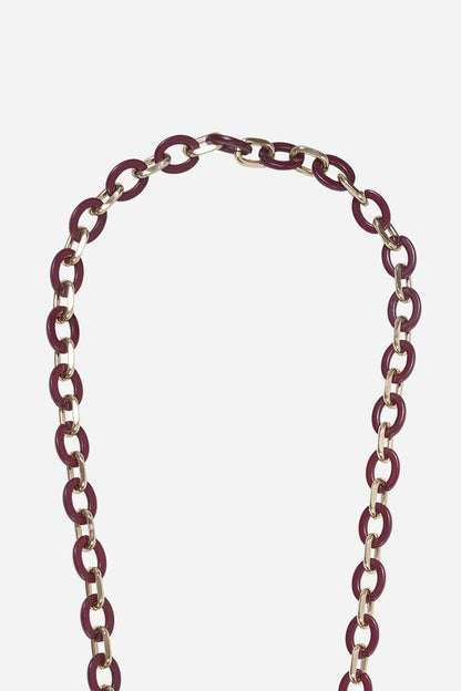 CASSY PHONE CHAIN BORDEAUX - 120CM