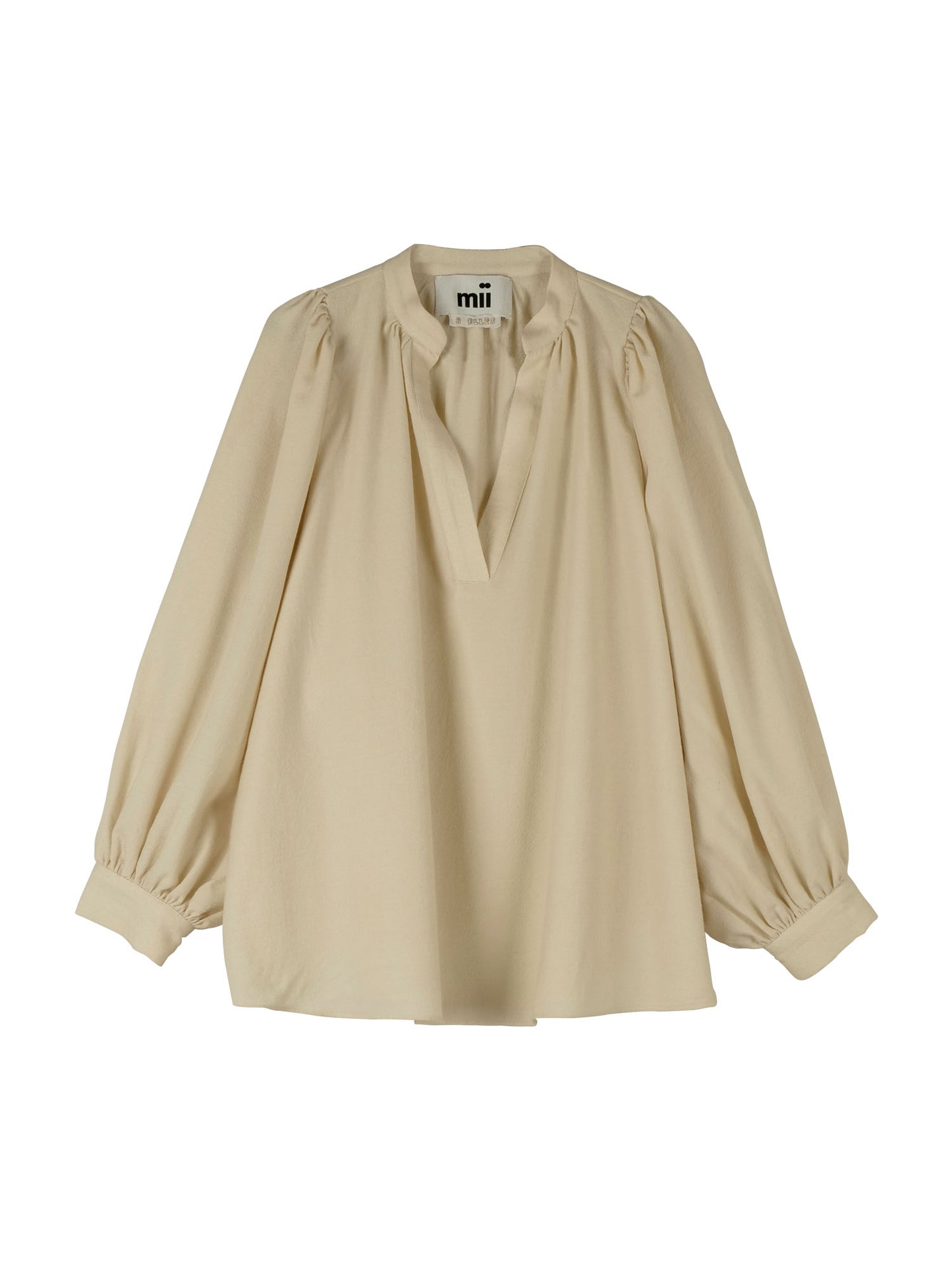 CLAUDIA WOOL SHIRT VNECK OFF WHITE