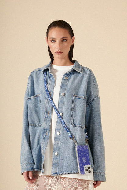 DELLA PHONE CHAIN BLUE - 120CM