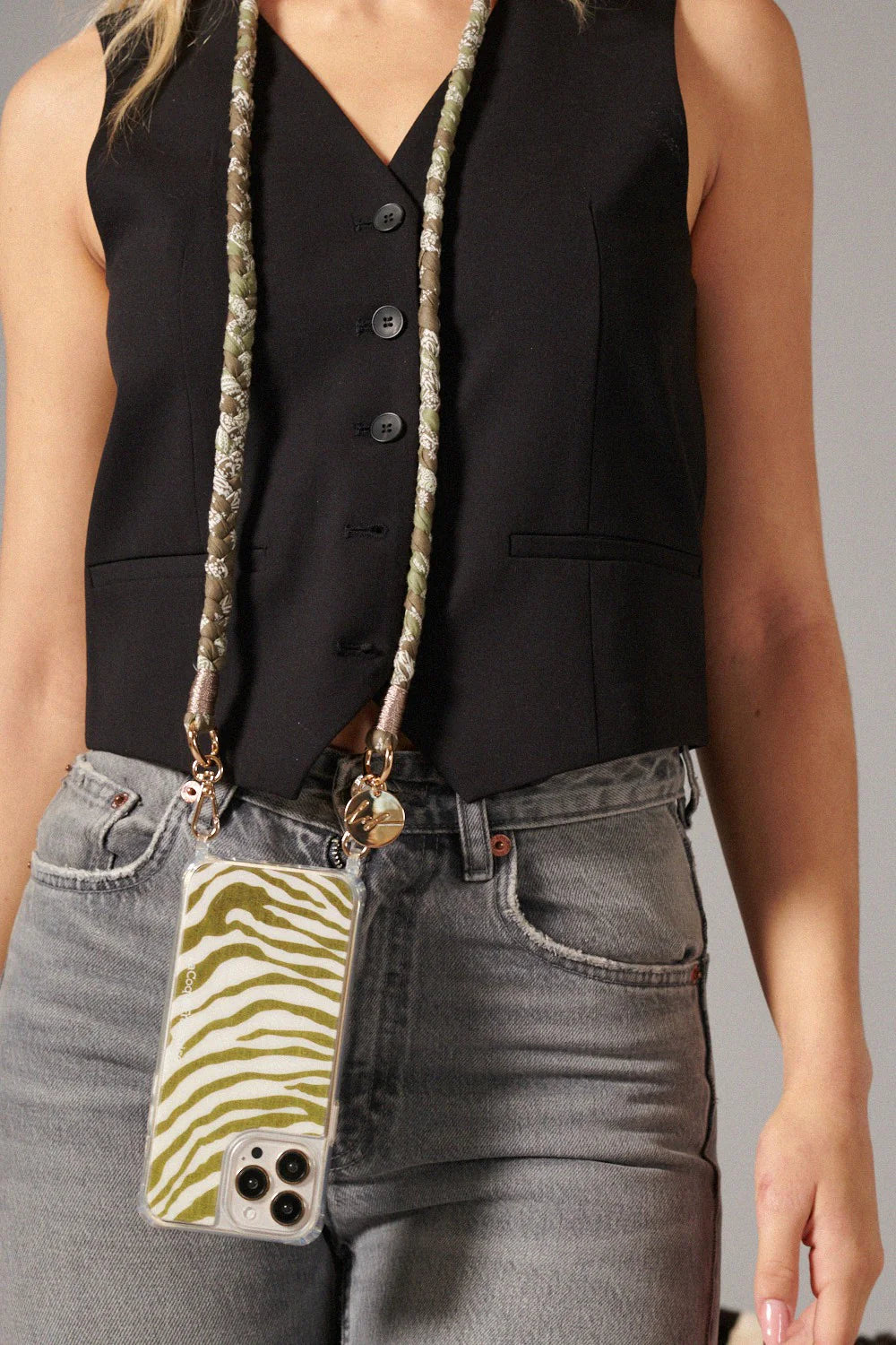 DELLA PHONE CHAIN KHAKI - 120CM