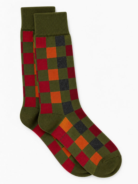 CHAUSSETTES ARLEQUIN KAKI