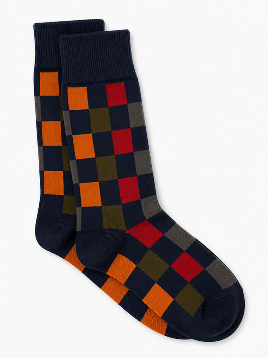 CHAUSSETTES ARLEQUIN MARINE