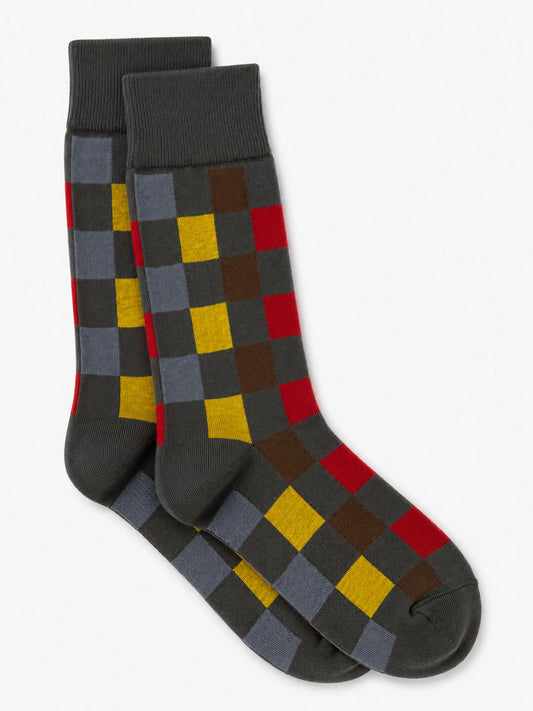 CHAUSSETTES ARLEQUIN GRISES