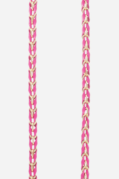 LOU PHONE CHAIN FUSHIA GOLD - 120CM