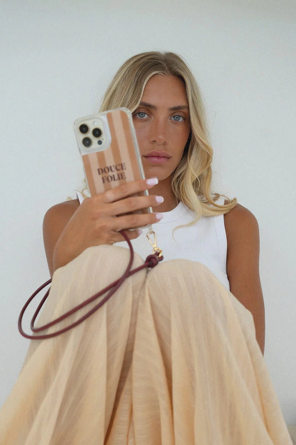 NOLAN PHONE CHAIN BORDEAUX - 120CM