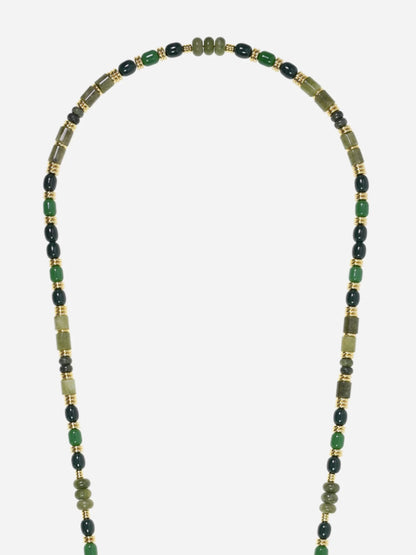 DAKOTA SEMI PRECIOUS PHONE CHAIN GREEN - 120CM