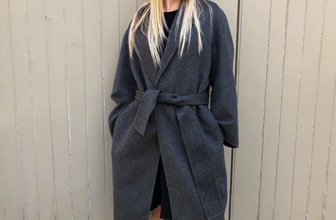 Double Cashmere Cappotto Coat - Grey Exclusive to The Place London