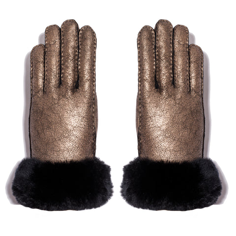Shearling Glove - Black