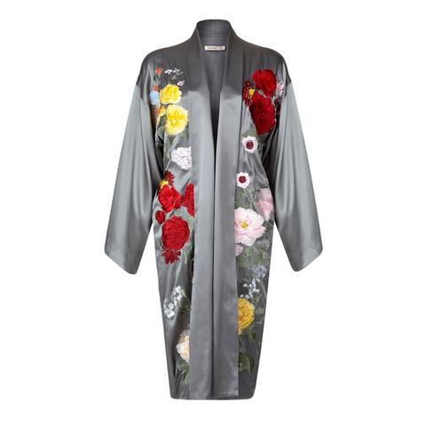 Felice Short Kimono - Grey