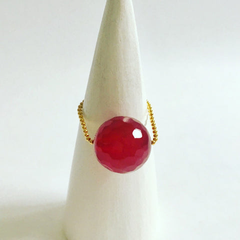 Gembuds Cherry Agate Ring