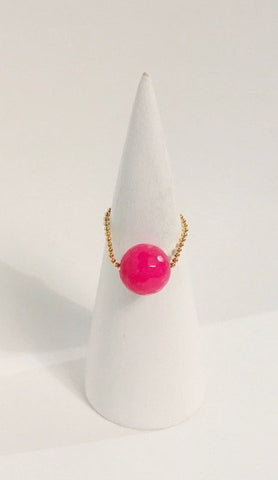 Gembuds Pink Agate Ring