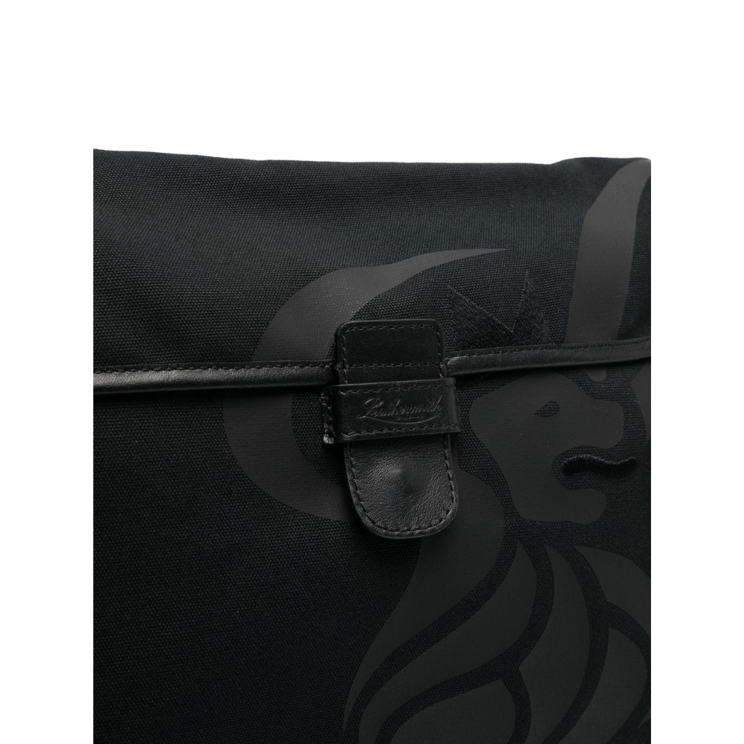Leathersmith of London Lion Canvas Messenger Bag - Blue