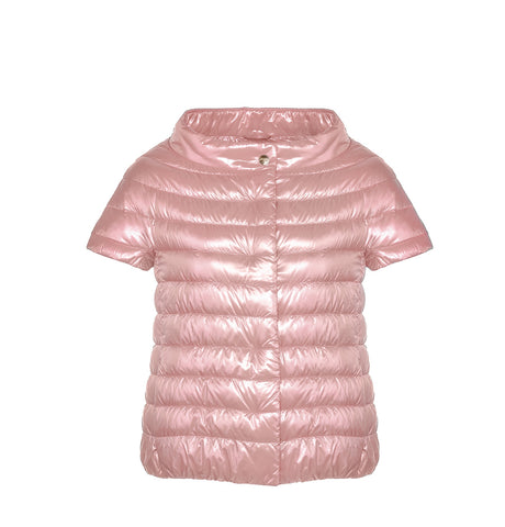 Sleeveless Puffer Jacket - Pink