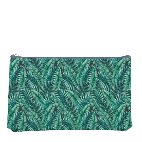 Palm Leaves Print Pouch