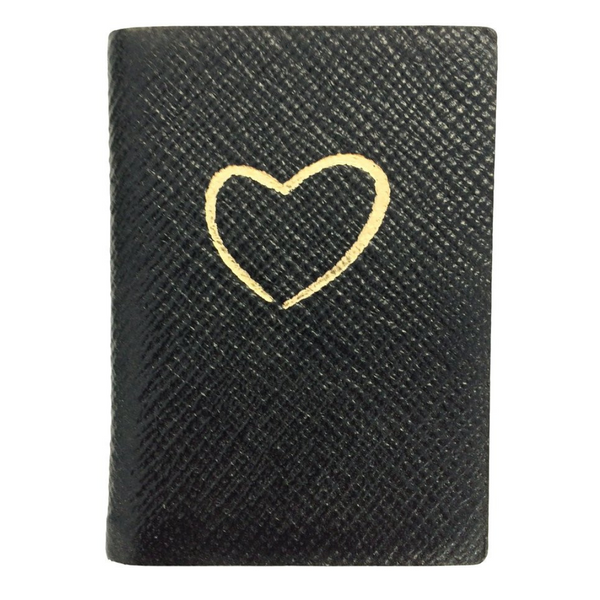 Leathersmith of London ADDRESS BOOK HEART