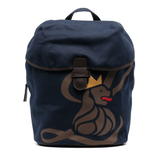 Canvas Lion Backpack - Navy