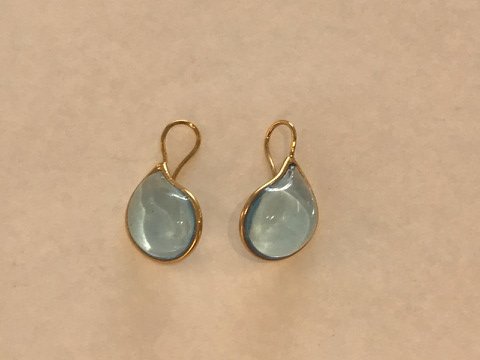 Teardrop Earrings - Aqua